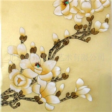 国画字画工笔花鸟画黄绢画26*38cm装饰画北京厂家特供