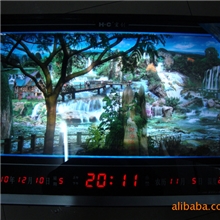 （HC宏创4568）立体动感画/灯光画/数码万年历/家居装饰画