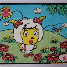 特价供应植绒填色本图画本外贸产品&ldquo;三好&rdquo;保障