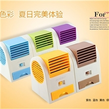 超大风力无叶柜式空调风扇USB电池两用迷你小风扇礼品风扇8103