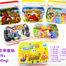 厂家直销新款中英文儿童学习机早教机多功能卡通学习机点读机