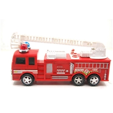 儿童塑料玩具批发益智小玩具混批惯性玩具红色消防车消防车150g