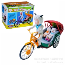 1个起批塑料玩具混批发100元起电动灯光音乐转弯喜羊羊三轮车03