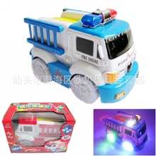 1个起塑胶玩具小额混批发100元起电动万向明轮彩光音乐消防车019