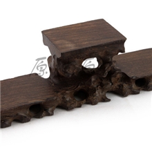 原枝原木鸡翅木中高两低紫砂壶奇石底座红木玉石翡翠玛瑙底座