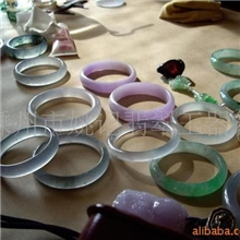 浙江翡翠手镯翡翠手环扁条圆条贵妃手镯批发