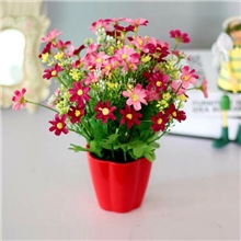 糖果七色雏菊仿真花小太阳花餐桌客厅窗台面假花塑料花装饰品