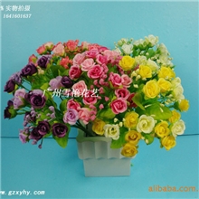 【精品推荐】供应21头珍珠玫仿真花厂价销售（图）