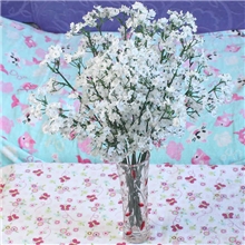 单枝小满天星勿忘我新娘手捧花插花配饰婚庆摄影道具仿真花厂家