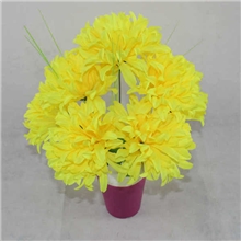 7头龙爪菊清明节祭奠陵园扫墓便宜墓地仿真花束绢花假花厂家批发