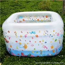 批发乐亲超大加厚保温宝宝儿童充气婴儿游泳池磨砂大方家庭款