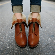 批发时尚2013秋冬季新款韩版两种穿法加厚保暖棉靴高跟马丁短靴