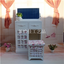 实木梳妆台简约风格儿童书桌化妆台多红能收纳来样订做厂家