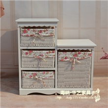 厂家现货批发田园简约储物柜田园玫瑰花布可拆洗品质保证