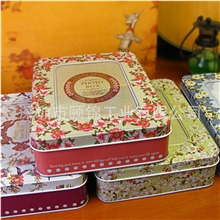 大号储物铁盒精美印花铁盒精品收纳铁盒食品包装铁盒