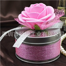 素色马口铁小盒子可定制LOGO马口铁迷你广告盒子礼品小铁盒子