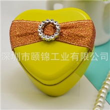 精品迷你小铁盒子天地盖心形珍珠收纳马口铁盒出口马口铁礼品盒