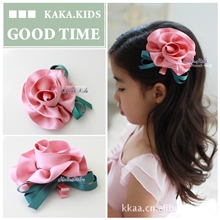 G00D2013爆款儿童头饰中粉双面珠光布康奈馨发夹原价3.8