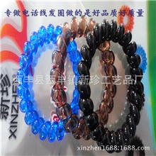 电话线发圈韩国发绳头绳皮筋大号塑料发圈外径5.5cm