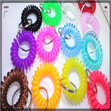 热卖电话线钥匙圈弹簧钥匙圈pu钥匙圈QQ钥匙圈