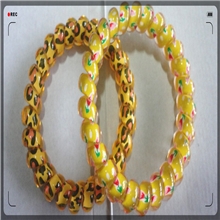 供应印花电话线头绳批发印花电话线头绳定做印花电话线头绳