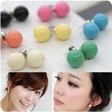 2061韩国小饰品批发特价超值秒杀可爱糖果球球耳钉批发耳环批发