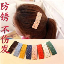 T092厂价直销韩国正品波点超大BB夹发饰品流行精美小圆点发夹