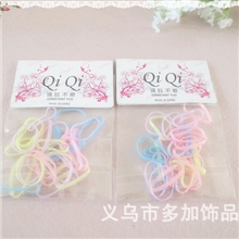 强拉不断彩色小橡皮筋发圈头圈韩版儿童头饰发饰