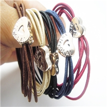 2013新款韩版发饰四线合一桃心头绳皮筋韩国发圈发饰头饰批发