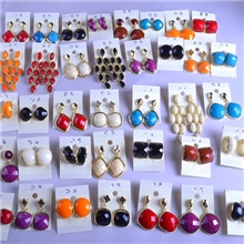 欧美饰品批发外贸耳环尾单特价色彩系列