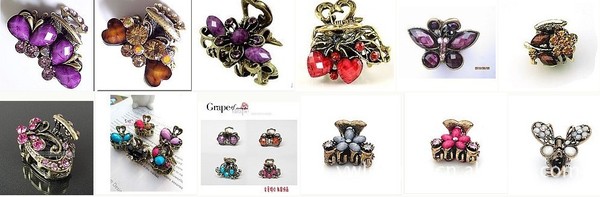 A077百款古铜点钻顶夹年底特价清仓，赔钱甩货