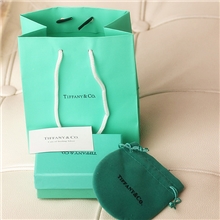 高档大牌蒂芙*尼T家精美包装海绵方盒绒布袋手提袋一套哦