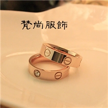 明星同款戒指LEVO系列戒指手镯钻石螺丝戒指情侣戒指男女士