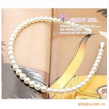 义乌合金头饰饰品批发|特价热卖韩国韩版珍珠发箍头饰C94