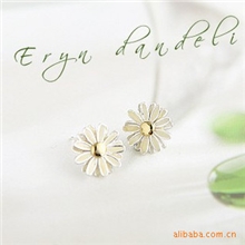 【热荐】新款夏威夷风情小野菊花耳环耳钉|韩版耳环饰品