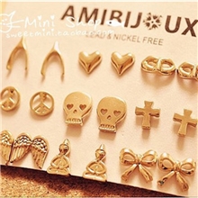 美乐轩RD083韩国欧美复古许愿耳钉耳环