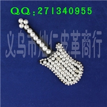 外贸出口韩国吉他型珍珠胸针批发水钻胸针金属胸针批发