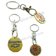 专业生产、低价供应代币钥匙扣，手推车代币扣（可按设计定制）