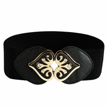 同心结腰封女士松紧腰带时尚百搭腰封宽腰带皮带