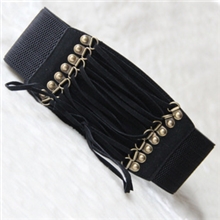 法国进口天鹅绒流苏vivi复古柳丁流苏纱布腰封女士腰带54