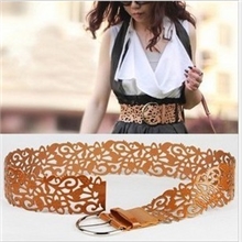 镂空皮带女士韩版百搭时尚腰带装饰皮带超宽腰封女168