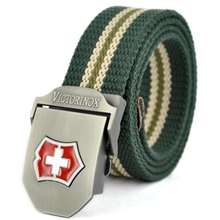 厂家直销红十字军刀加厚帆布腰带男女士皮带时尚帆布腰带批发