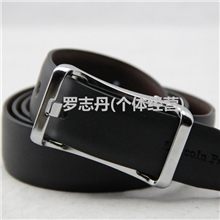 淘宝新款时尚真皮皮带高档男士皮带牛皮针扣腰带窄真皮带爆款