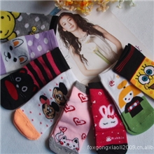 可爱ing可爱ing~超Q卡通袜短款直板短袜款式随机