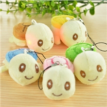 奇特音乐龟手机链发声发光乌龟叫龟手机挂件毛绒玩具情侣婚庆礼品