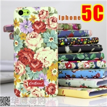 独家新款iphone5C手机壳带夜光碎花廉价版苹果手机保护套