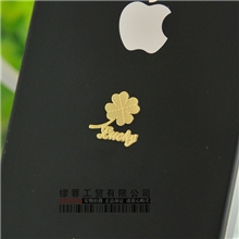 韩国正品创意礼品24K镀金手机数码产品防辐射手机金属贴遮瑕贴