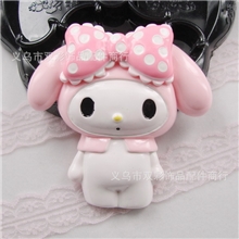 手机美容贴水钻DIY材料包素材树脂蝴蝶结美乐蒂moledy公仔