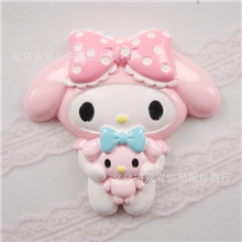 超可爱出口日本DIY手机壳美容公仔贴钻KT可爱melody大树脂美乐蒂