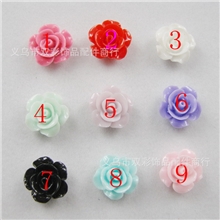 批发：小号树脂玫瑰花蔷薇花发夹发饰配件花手机美容/100个